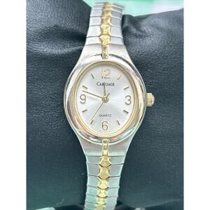Carriage By Timex Two Tone Women’s Stretch Band Quartz Watch